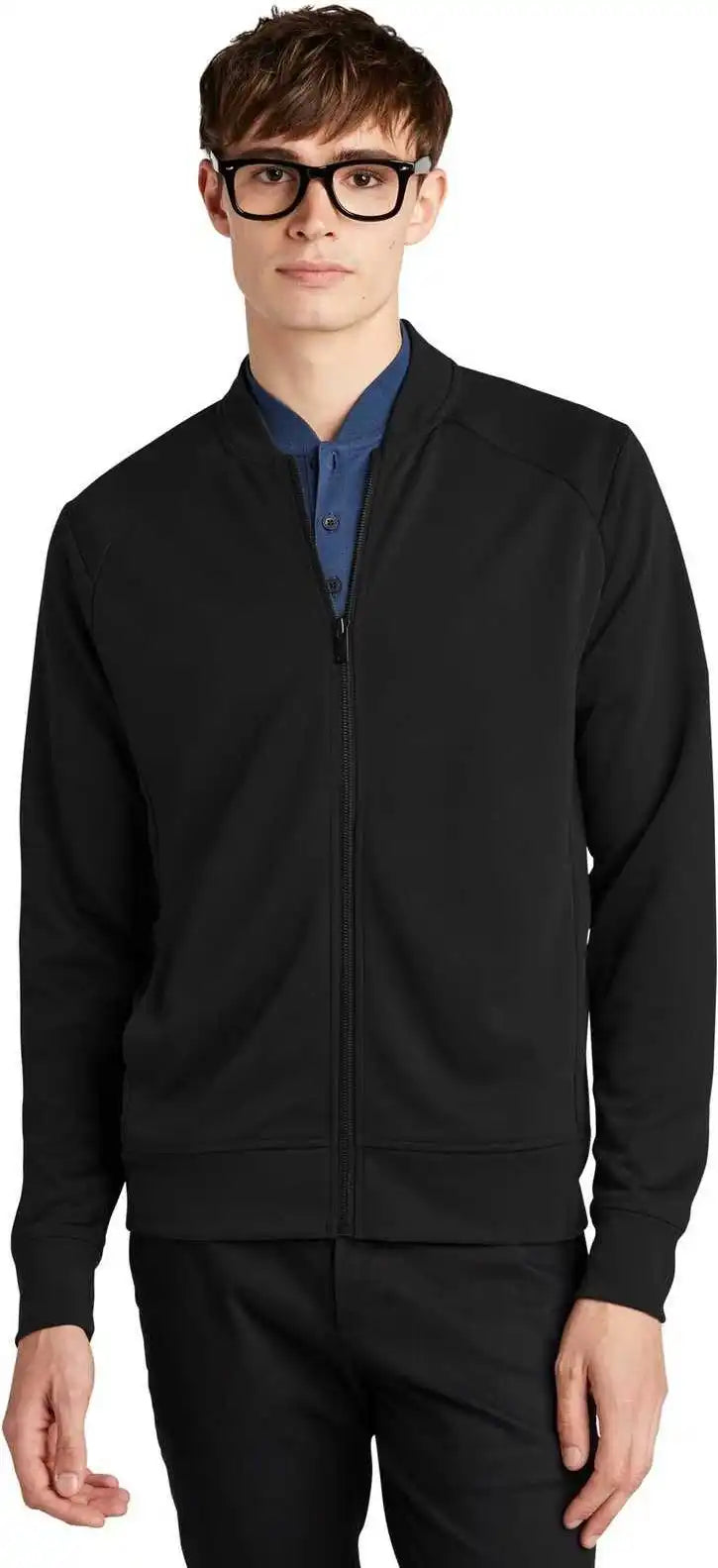 Mercer + mettle Mm3000 Double-knit Bomber - Deep Black