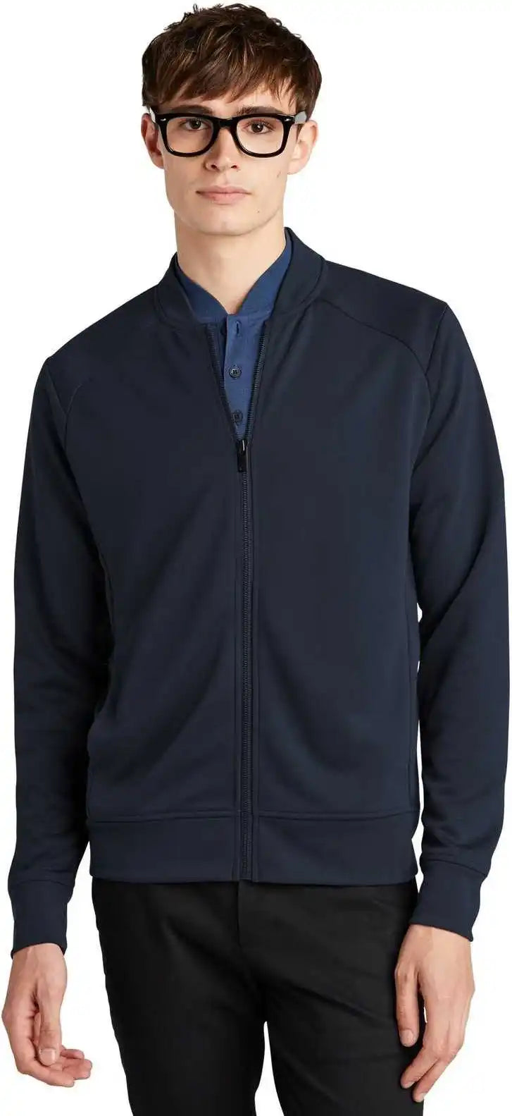 Mercer + mettle Mm3000 Double-knit Bomber - Night Navy
