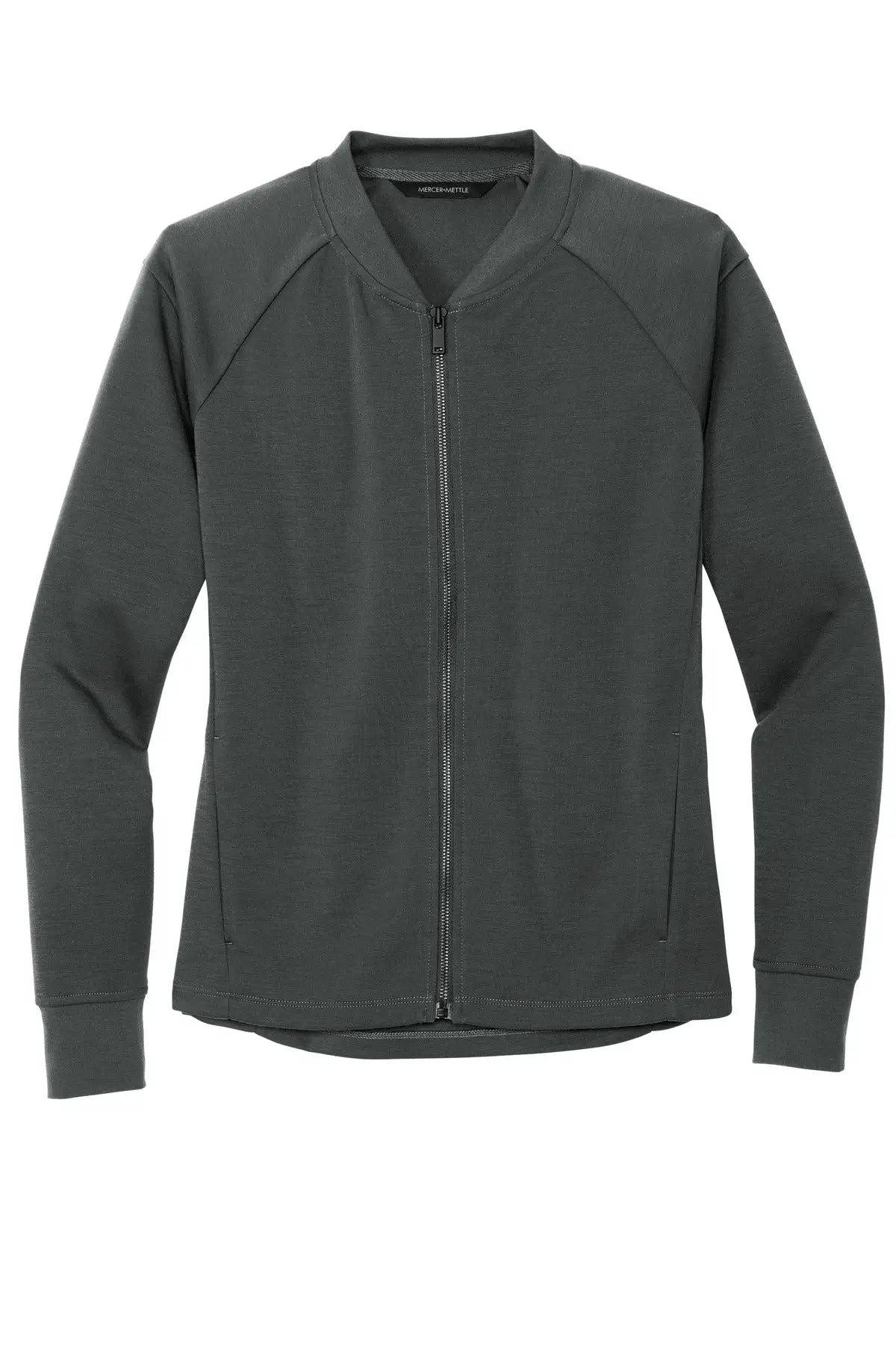 Mercer + mettle Mm3001 Women’s Double-knit Bomber - Anchor Gray