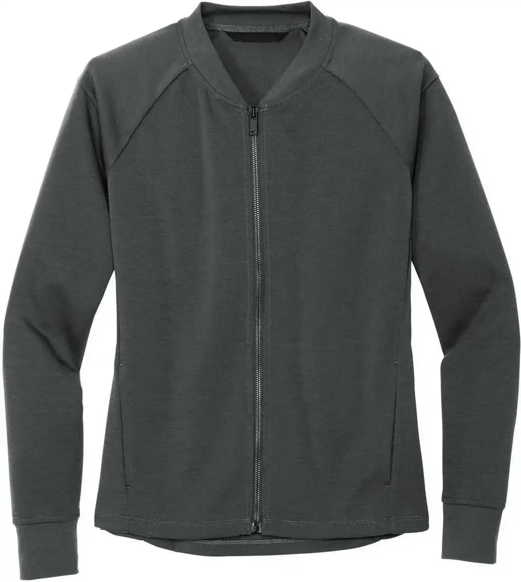 Mercer + mettle Mm3001 Women’s Double Knit Bomber Anchor Grey Dark Gray / Ladies m