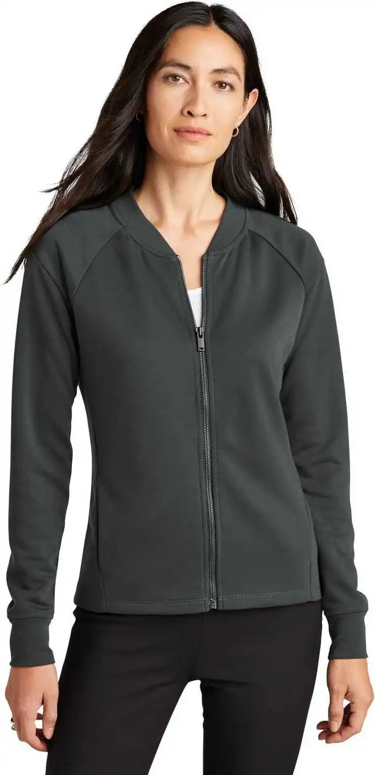 Mercer + mettle Mm3001 Women’s Double Knit Bomber Anchor Grey Dark Gray / Ladies m