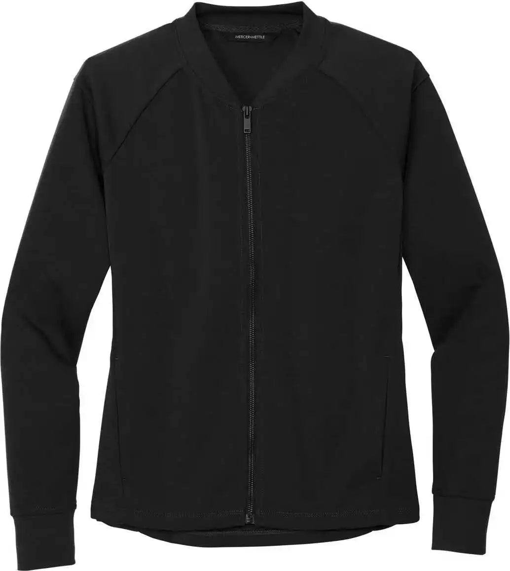 Mercer + mettle Mm3001 Women’s Double-knit Bomber - Deep Black