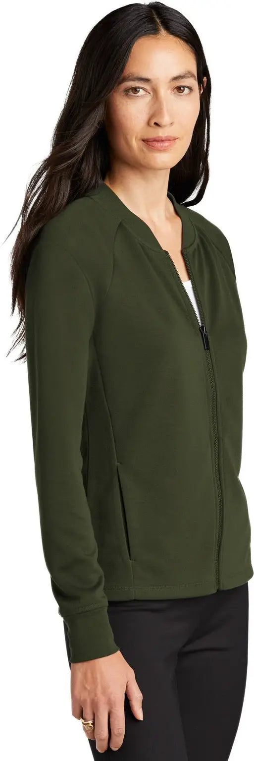 Mercer + mettle Mm3001 Women’s Double-knit Bomber - Townsend Green