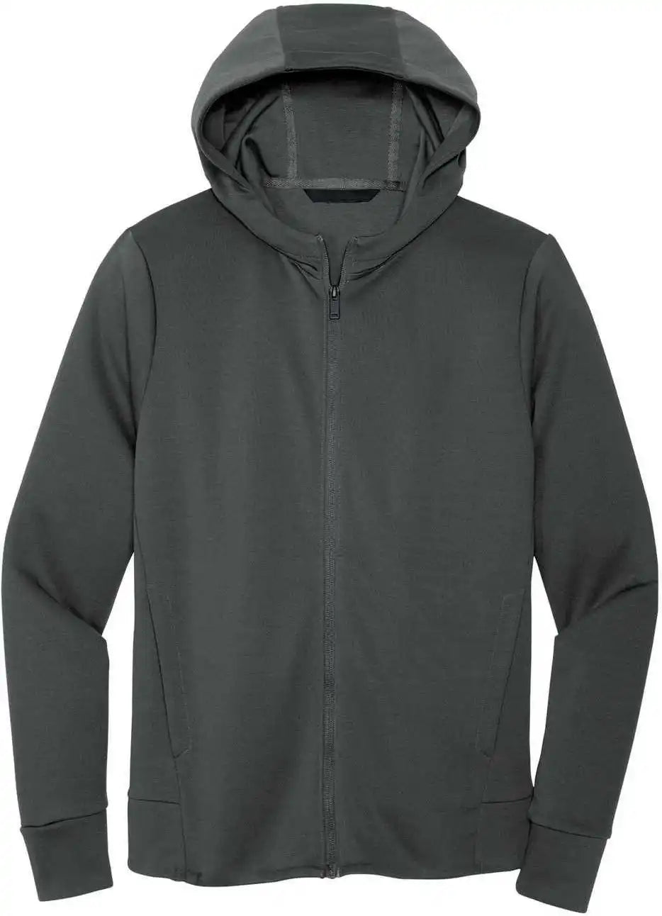 Mercer + mettle Mm3002 Double-knit Full-zip Hoodie - Anchor Grey