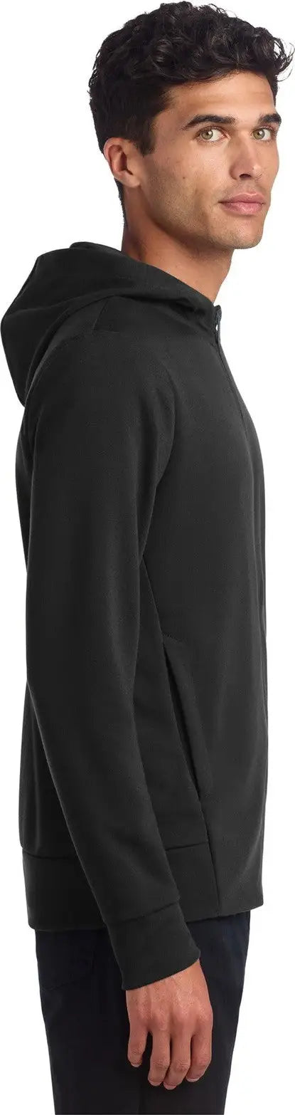 Mercer + mettle Mm3002 Double-knit Full-zip Hoodie - Deep Black