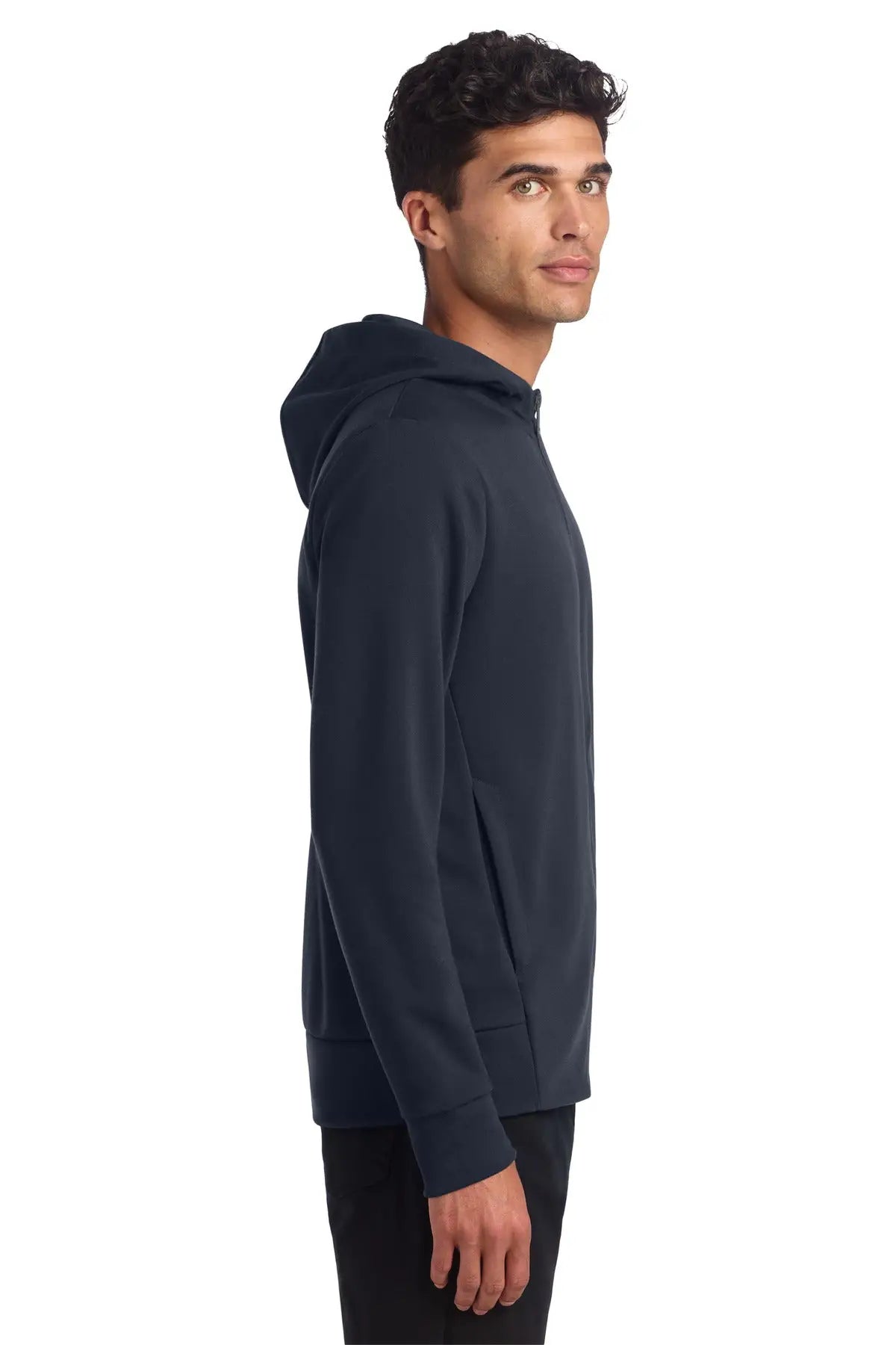 Mercer + mettle Mm3002 Double-knit Full-zip Hoodie - Night Navy