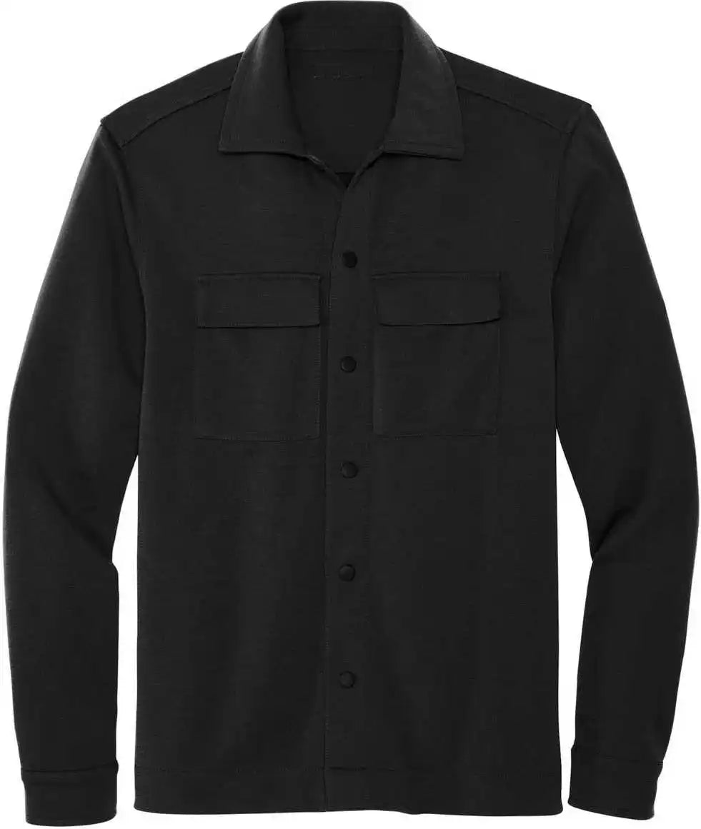 Mercer + mettle Mm3004 Double Knit Snap Front Jacket Deep Black