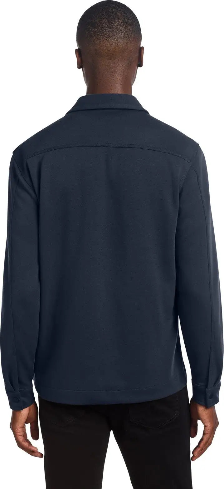 Mercer + mettle Mm3004 Double-knit Snap Front Jacket - Night Navy