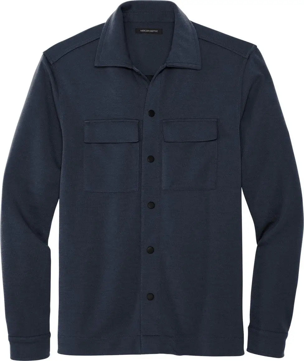 Mercer + mettle Mm3004 Double-knit Snap Front Jacket - Night Navy