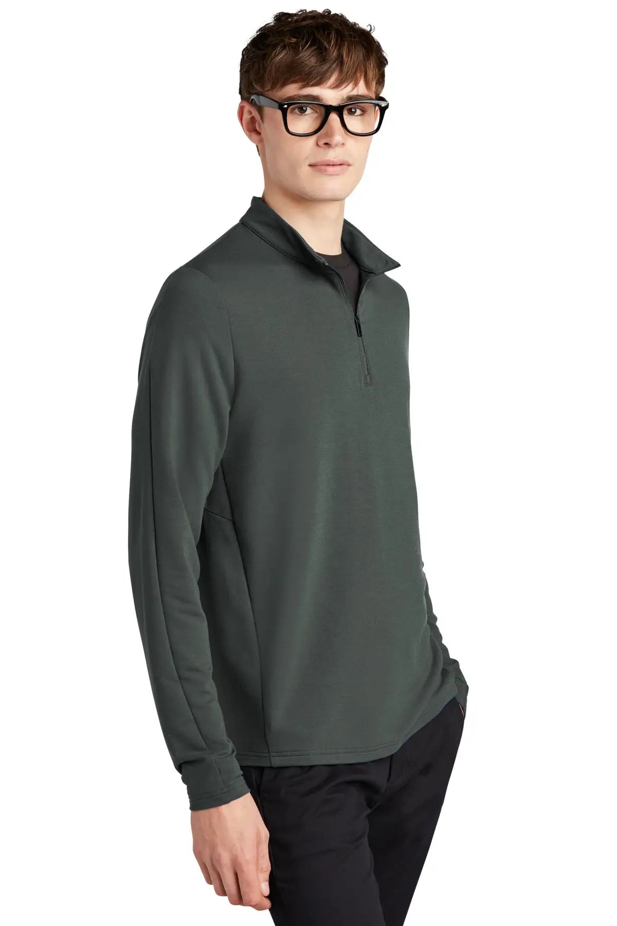 Mercer + mettle Mm3010 Stretch 1/4-zip Pullover - Anchor Gray