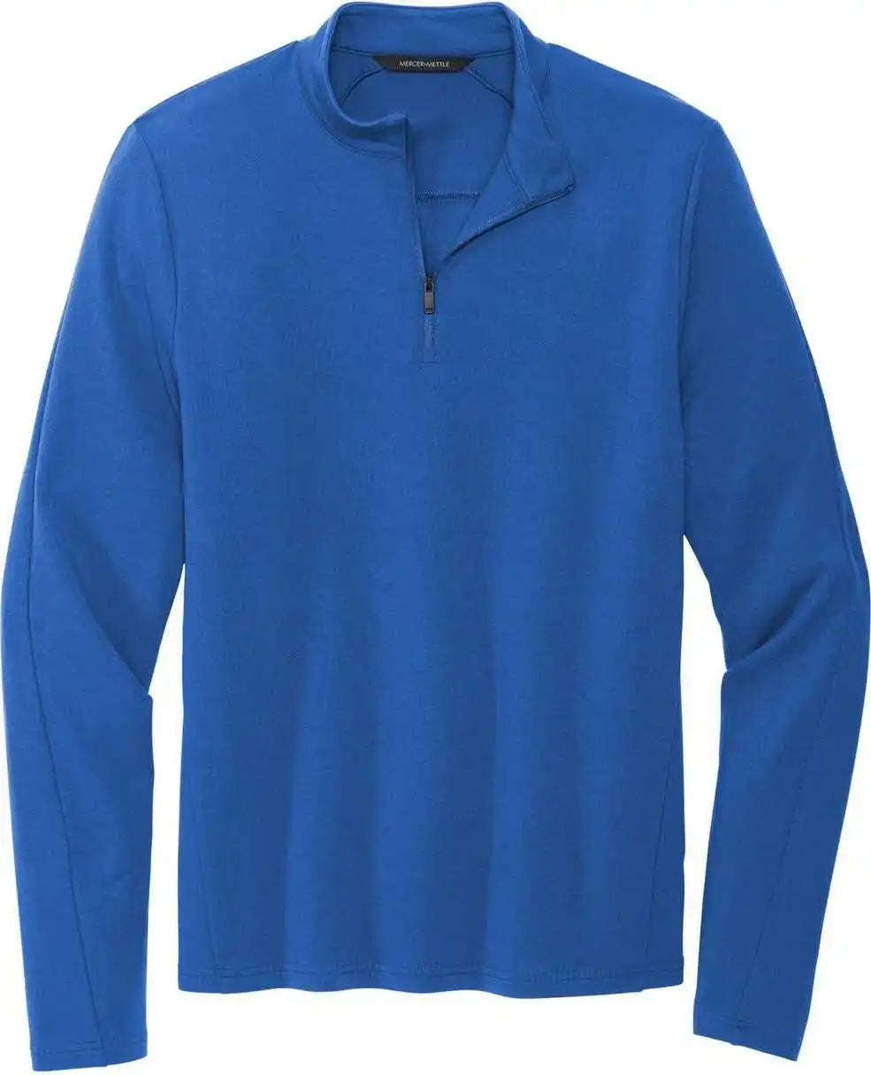 Mercer + mettle Mm3010 Stretch 1/4 Zip Pullover Blue Note