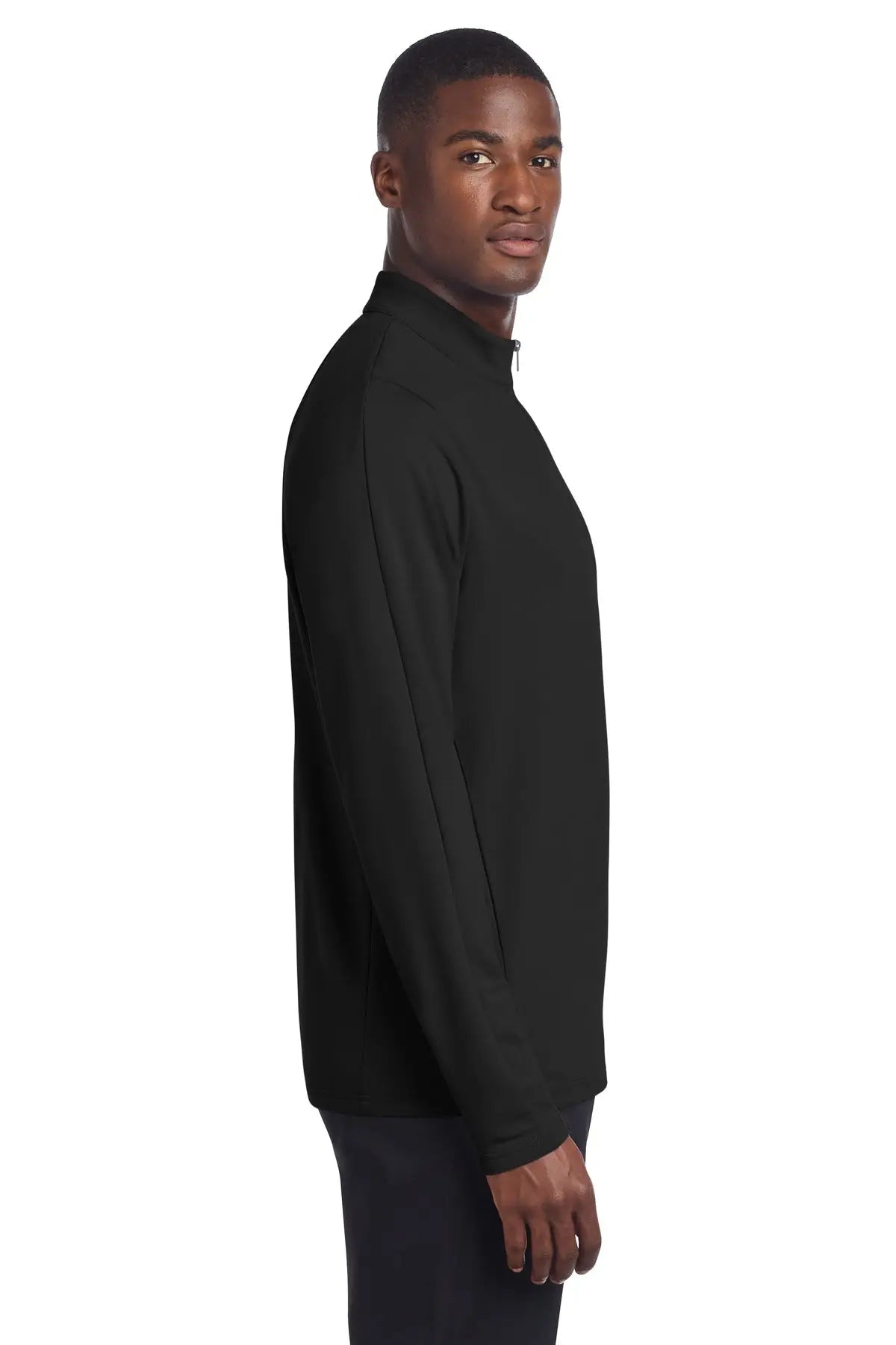 Mercer + mettle Mm3010 Stretch 1/4-zip Pullover - Deep Black