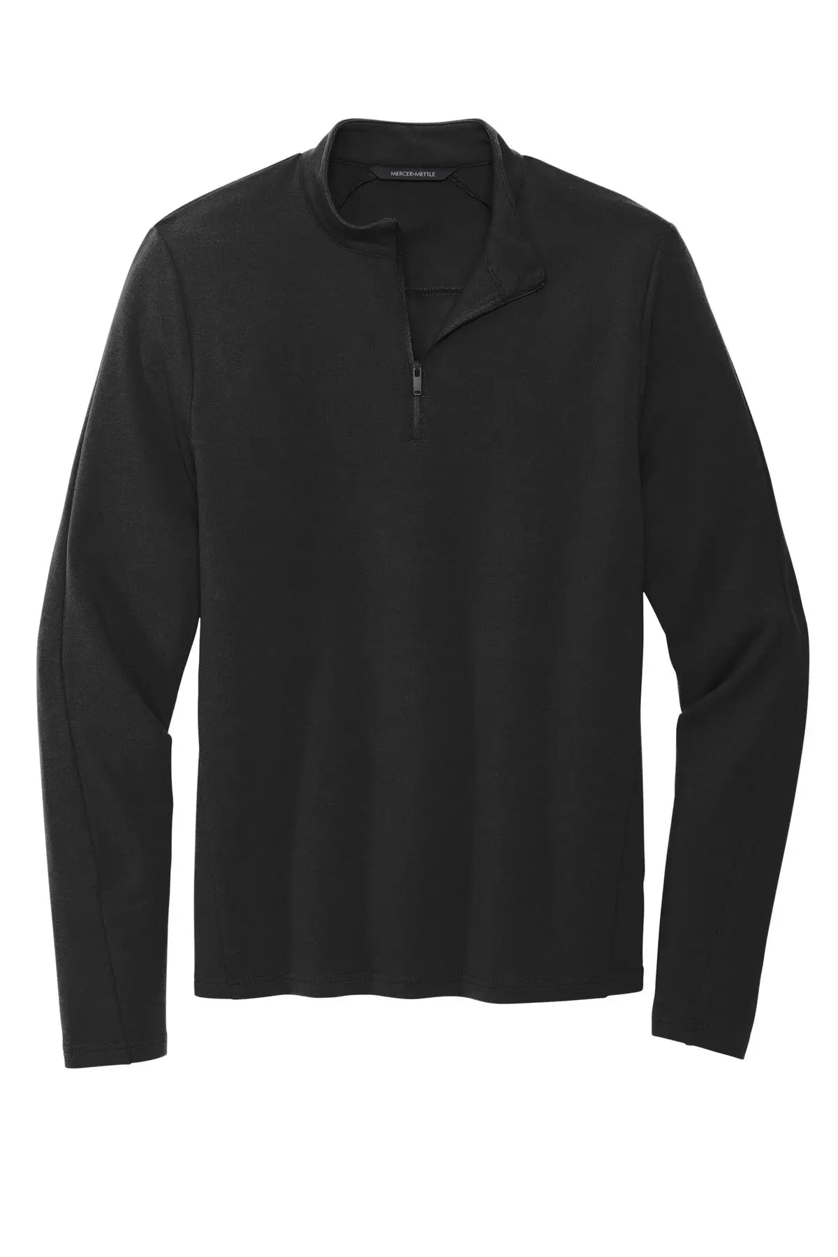 Mercer + mettle Mm3010 Stretch 1/4-zip Pullover - Deep Black