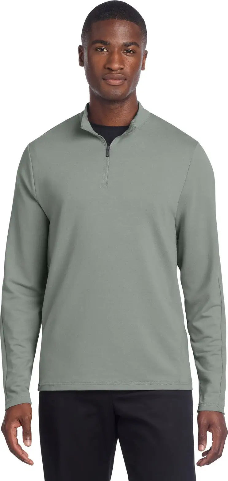 Mercer + mettle Mm3010 Stretch 1/4-zip Pullover - Gusty Gray - Adult Xs