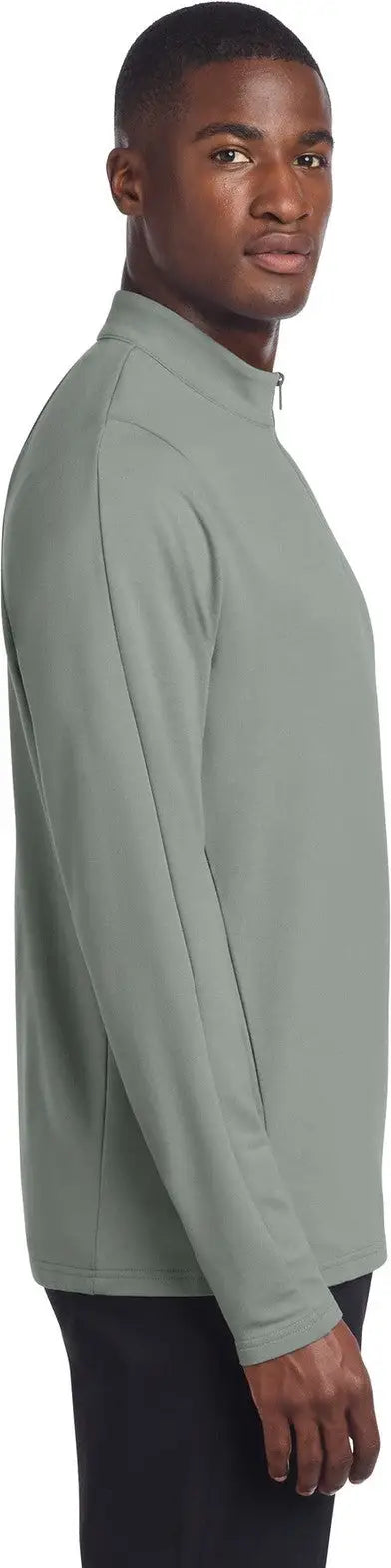 Mercer + mettle Mm3010 Stretch 1/4-zip Pullover - Gusty Gray