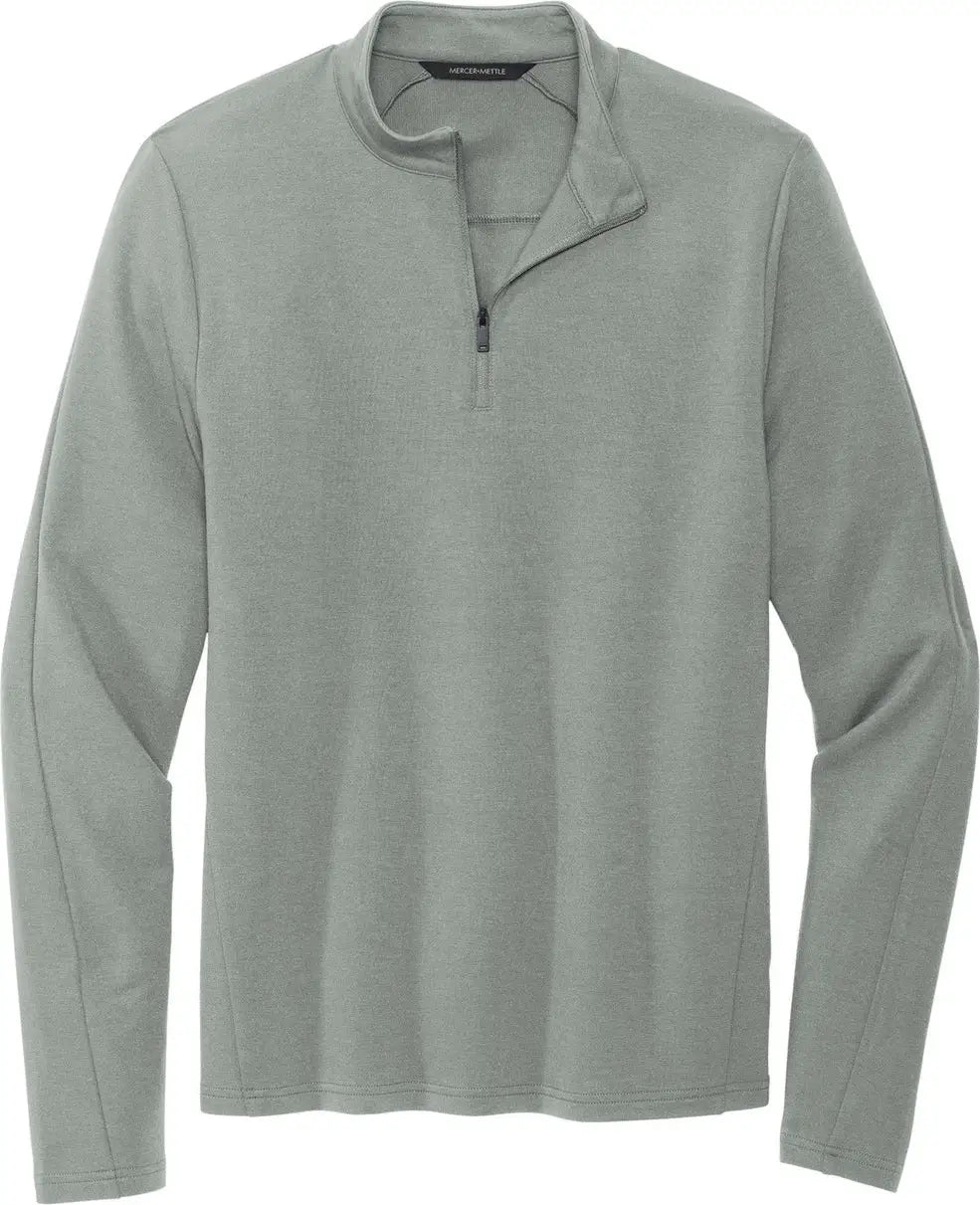 Mercer + mettle Mm3010 Stretch 1/4-zip Pullover - Gusty Gray