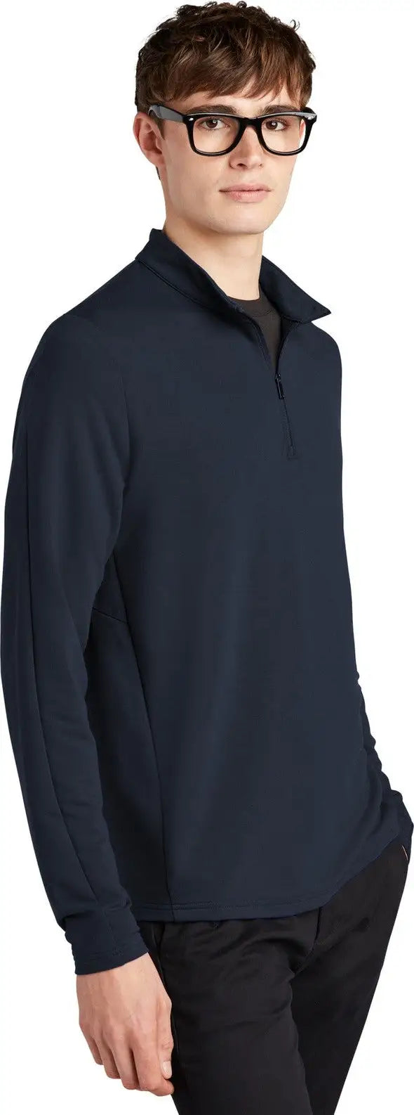 Mercer + mettle Mm3010 Stretch 1/4-zip Pullover - Night Navy