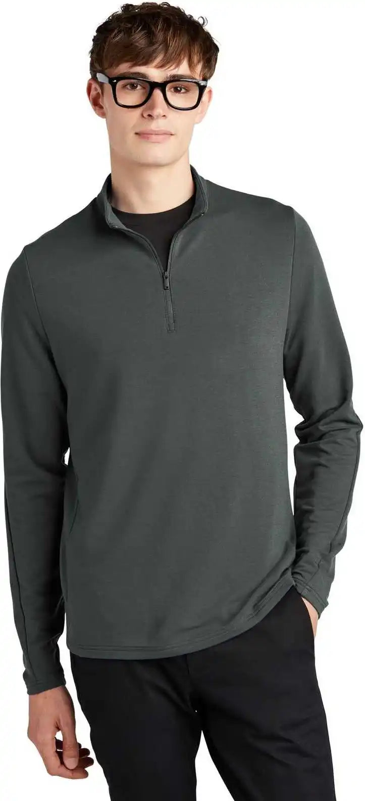 Mercer + mettle Mm3010 Stretch 14 Zip Pullover Anchor Grey