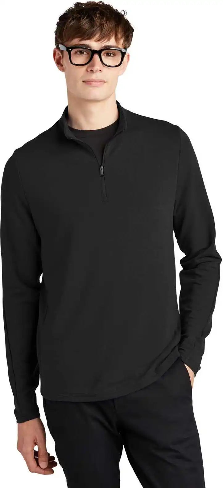 Mercer + mettle Mm3010 Stretch 14 Zip Pullover Deep Black / Adult l