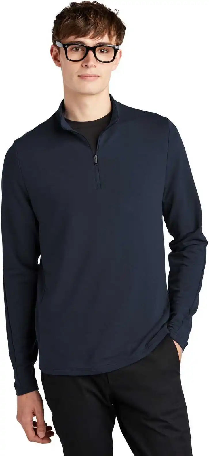 Mercer + mettle Mm3010 Stretch 14 Zip Pullover Night Navy