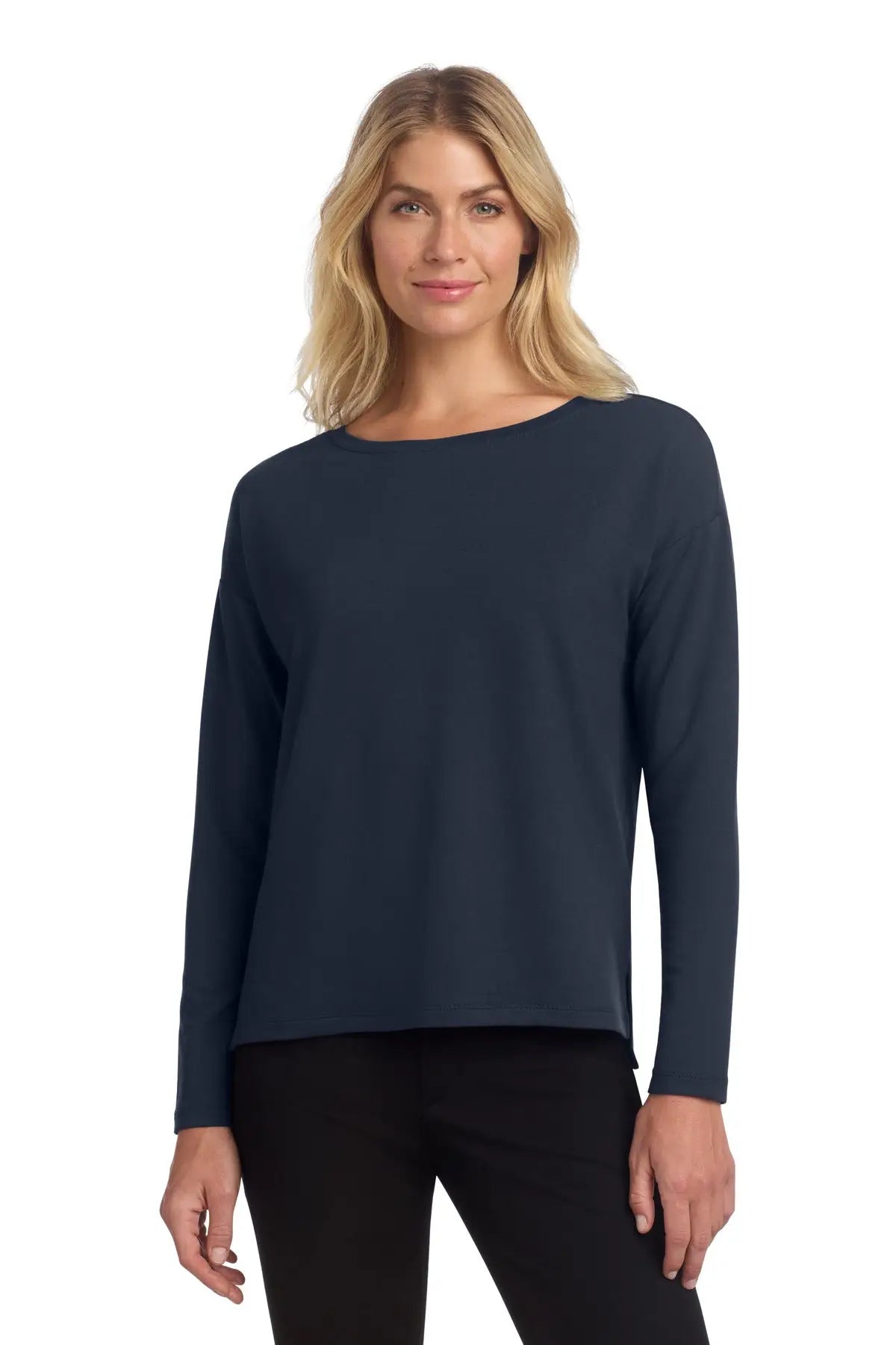 Mercer + mettle Mm3013 Women’s Stretch Drop Shoulder Pullover - Night Navy - Ladies Xs