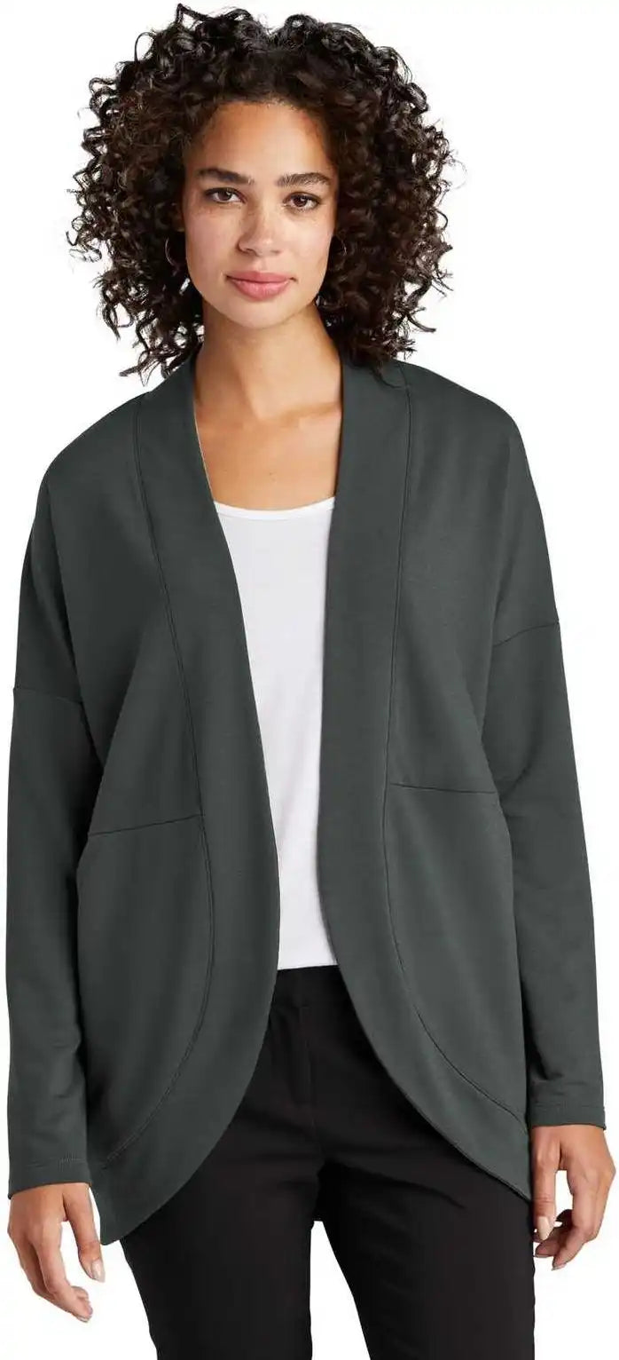 Mercer + mettle Mm3015 Women’s Stretch Open-front Cardigan - Anchor Grey