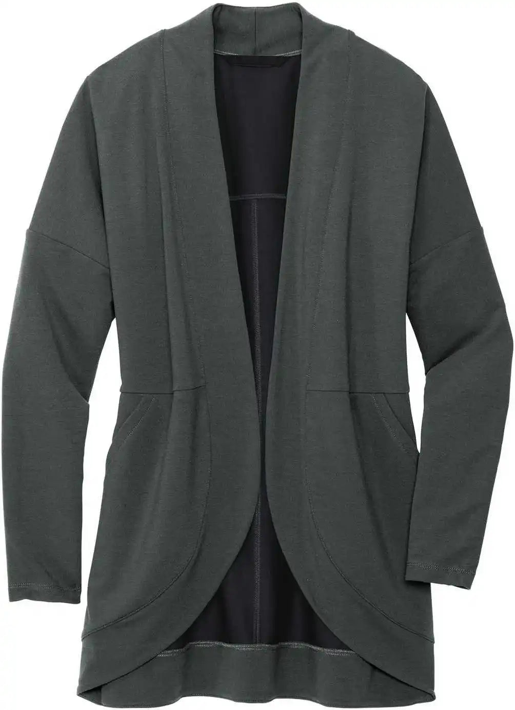 Mercer + mettle Mm3015 Women’s Stretch Open-front Cardigan - Anchor Grey