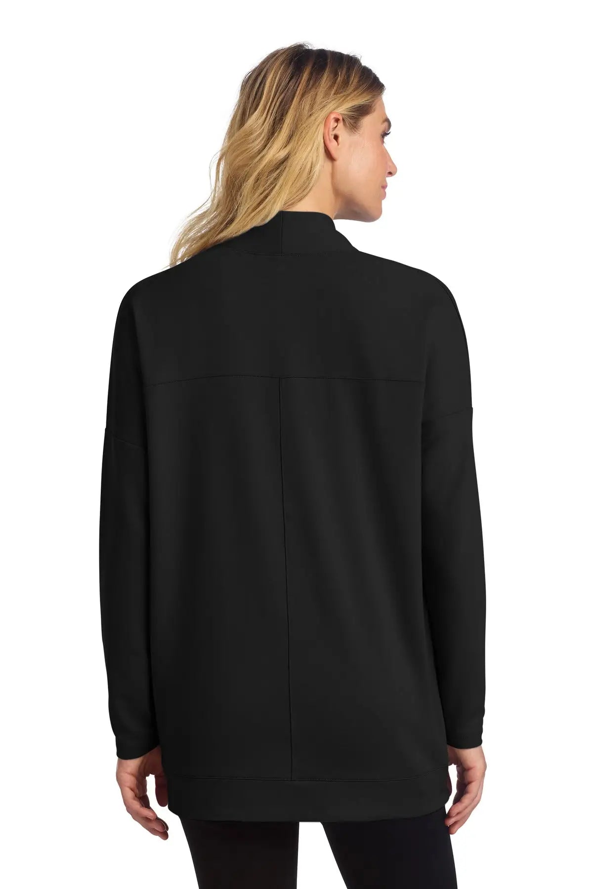 Mercer + mettle Mm3015 Women’s Stretch Open-front Cardigan - Deep Black