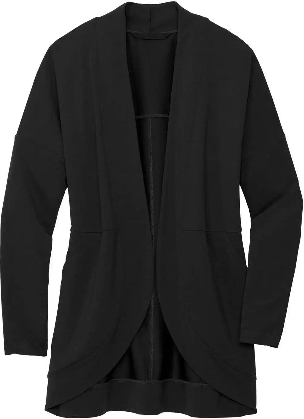 Mercer + mettle Mm3015 Women’s Stretch Open-front Cardigan - Deep Black