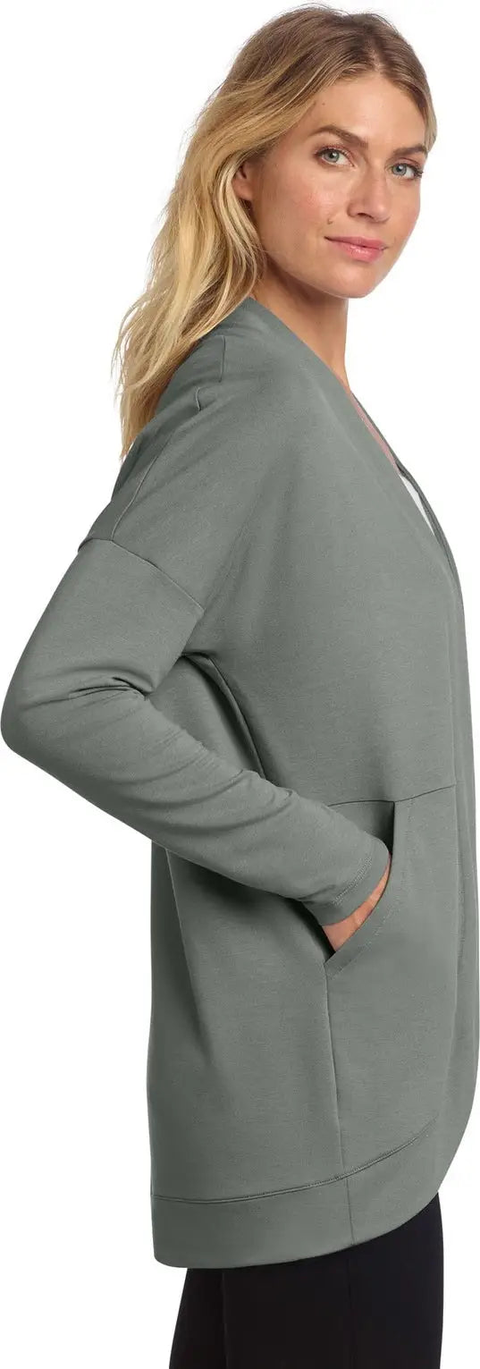 Mercer + mettle Mm3015 Women’s Stretch Open-front Cardigan - Gusty Gray