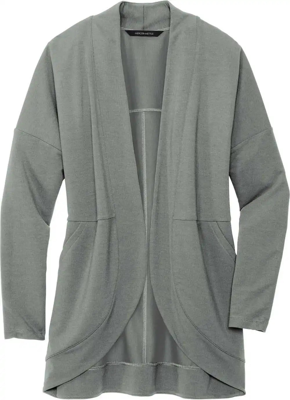 Mercer + mettle Mm3015 Women’s Stretch Open Front Cardigan Gusty Grey