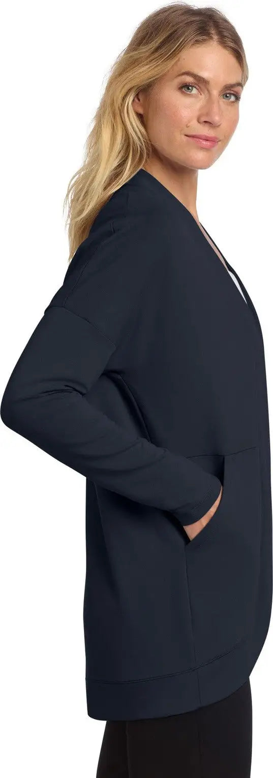 Mercer + mettle Mm3015 Women’s Stretch Open-front Cardigan - Night Navy