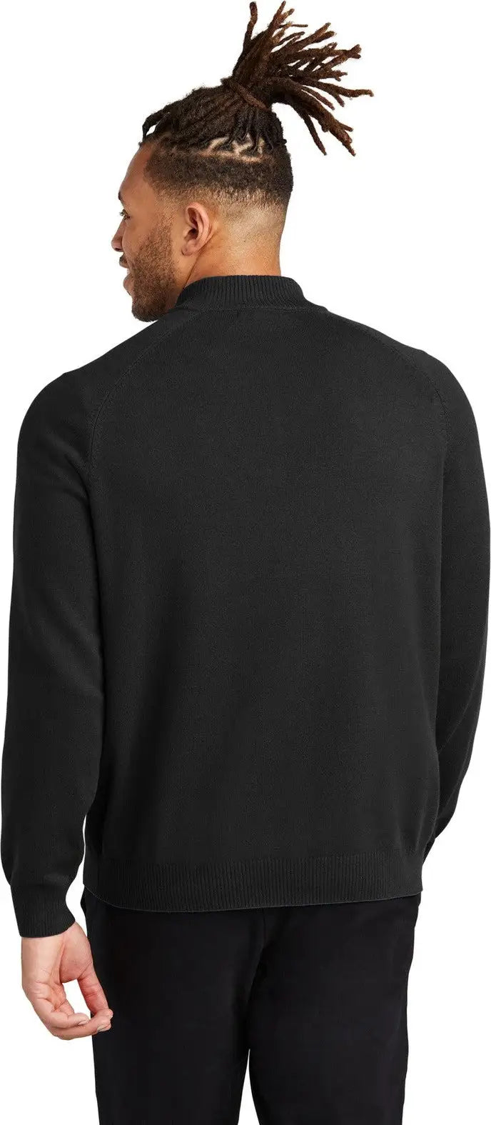 Mercer + mettle Mm3020 1/4-zip Sweater - Deep Black