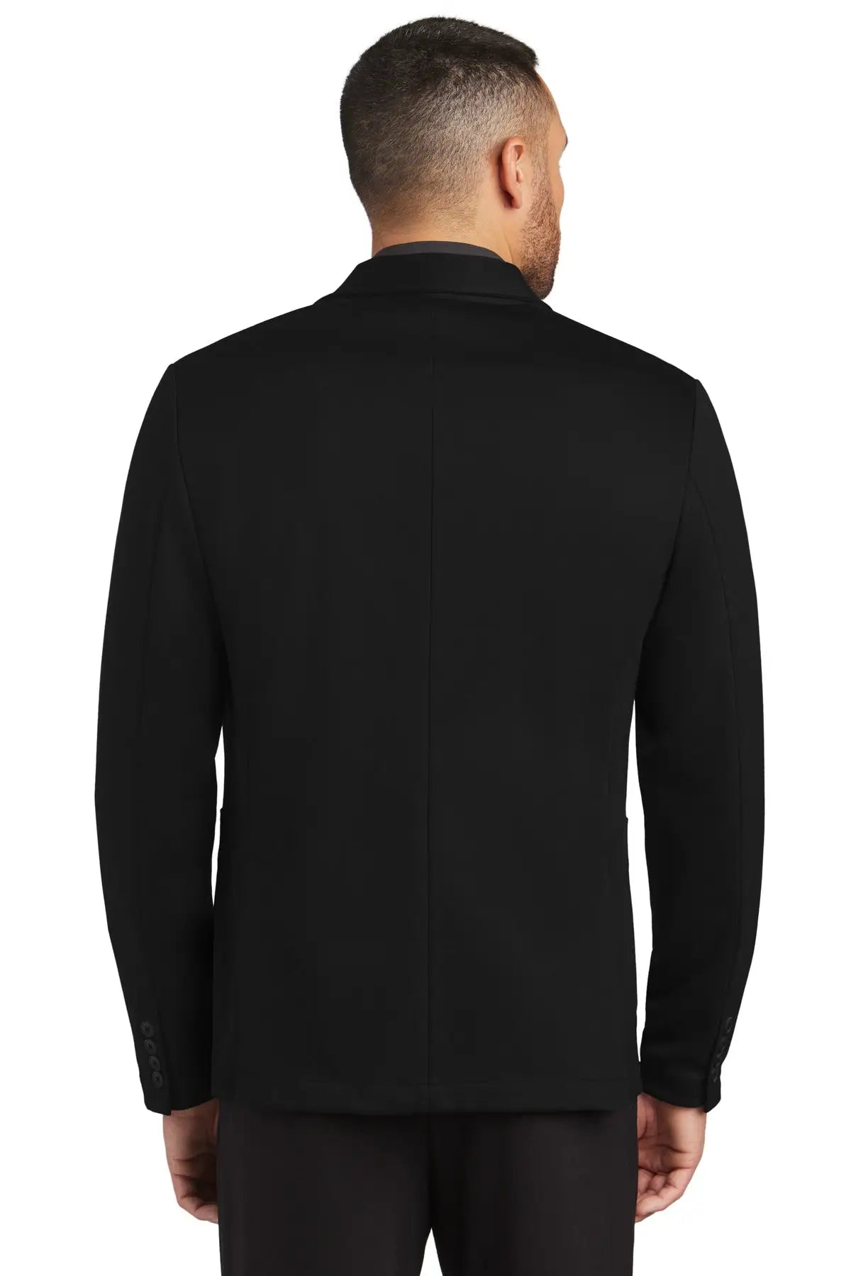 Mercer + mettle Mm3030 Relaxed Knit Blazer - Deep Black