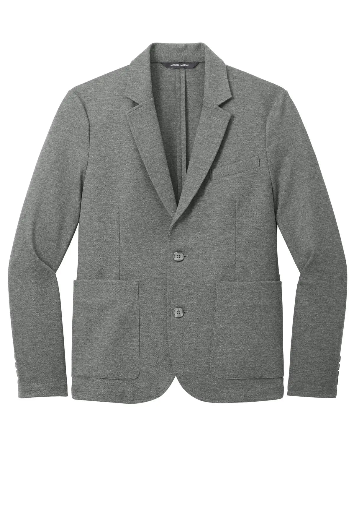 Mercer + mettle Mm3030 Relaxed Knit Blazer - Storm Gray Heather