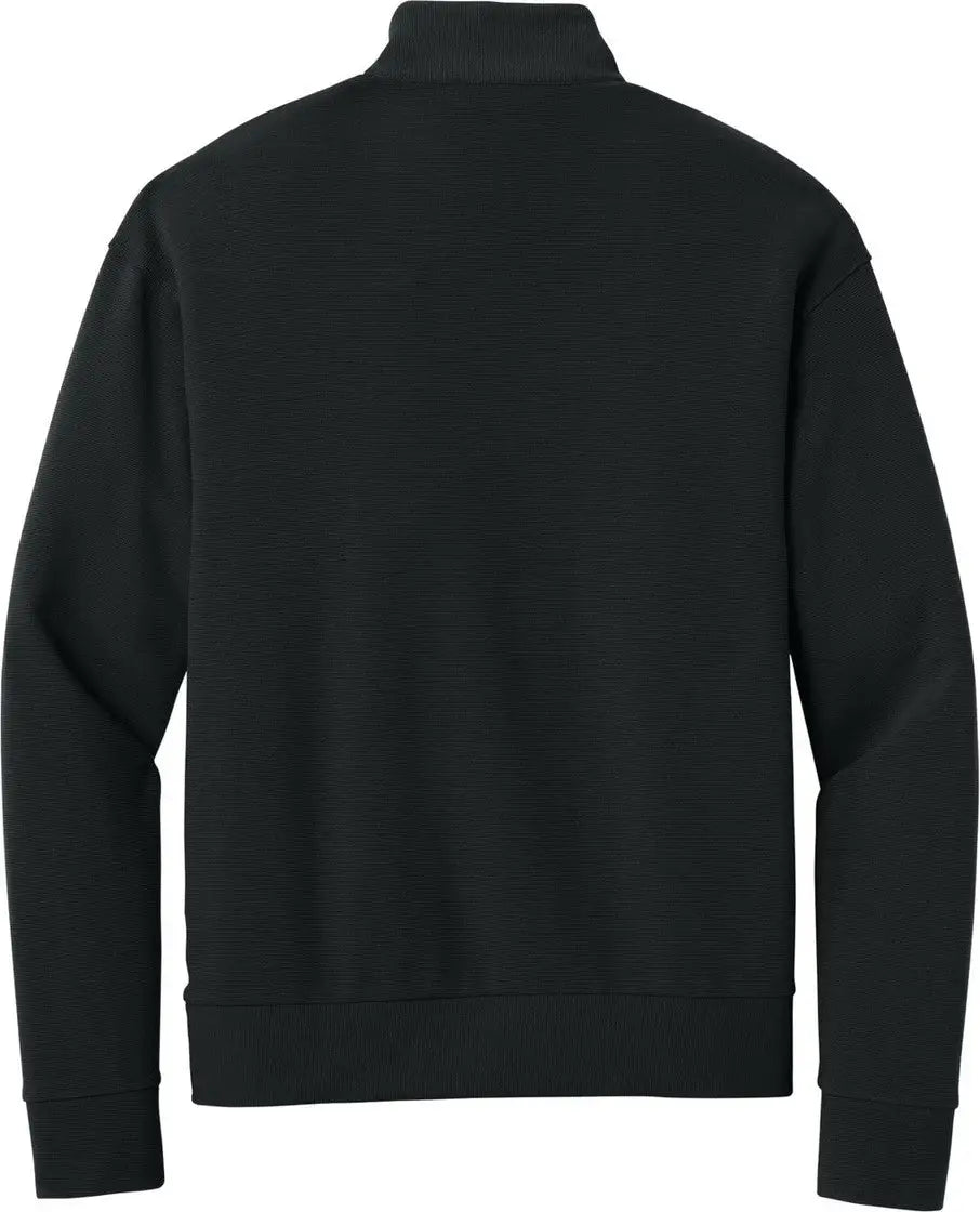 Mercer + mettle Mm3040 Linear Texture 1/4-zip - Deep Black