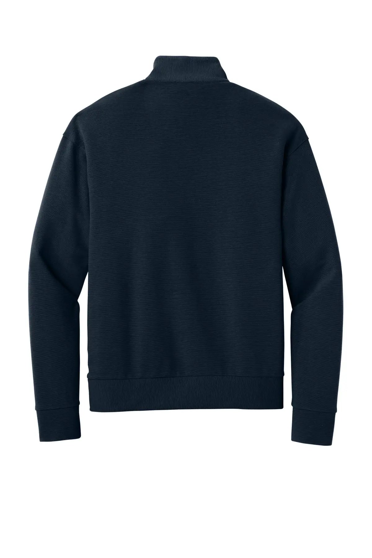 Mercer + mettle Mm3040 Linear Texture 1/4-zip - Night Navy