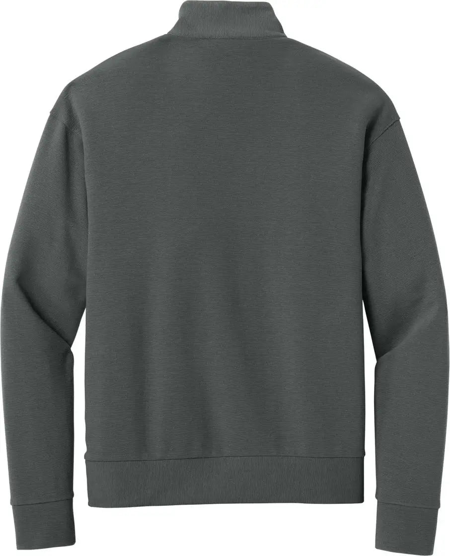 Mercer + mettle Mm3040 Linear Texture 1/4-zip - Storm Gray - Adult Xs