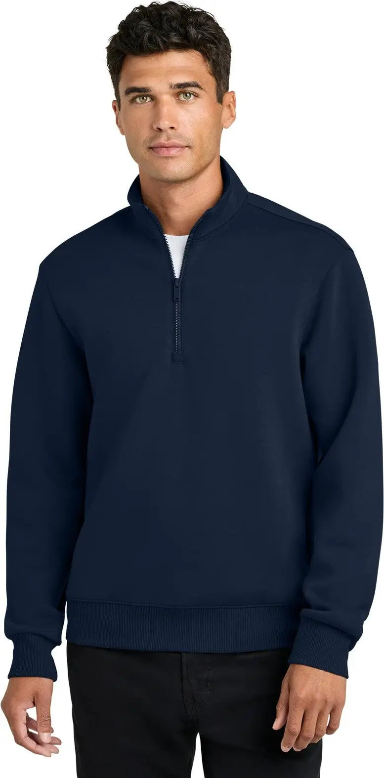 Mercer + mettle Mm3100 Soft Spacer 1/4-zip - Night Navy