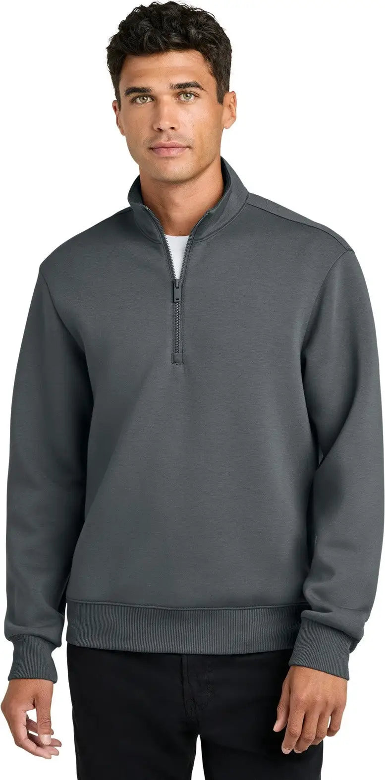 Mercer + mettle Mm3100 Soft Spacer 1/4-zip - Storm Gray - Adult l