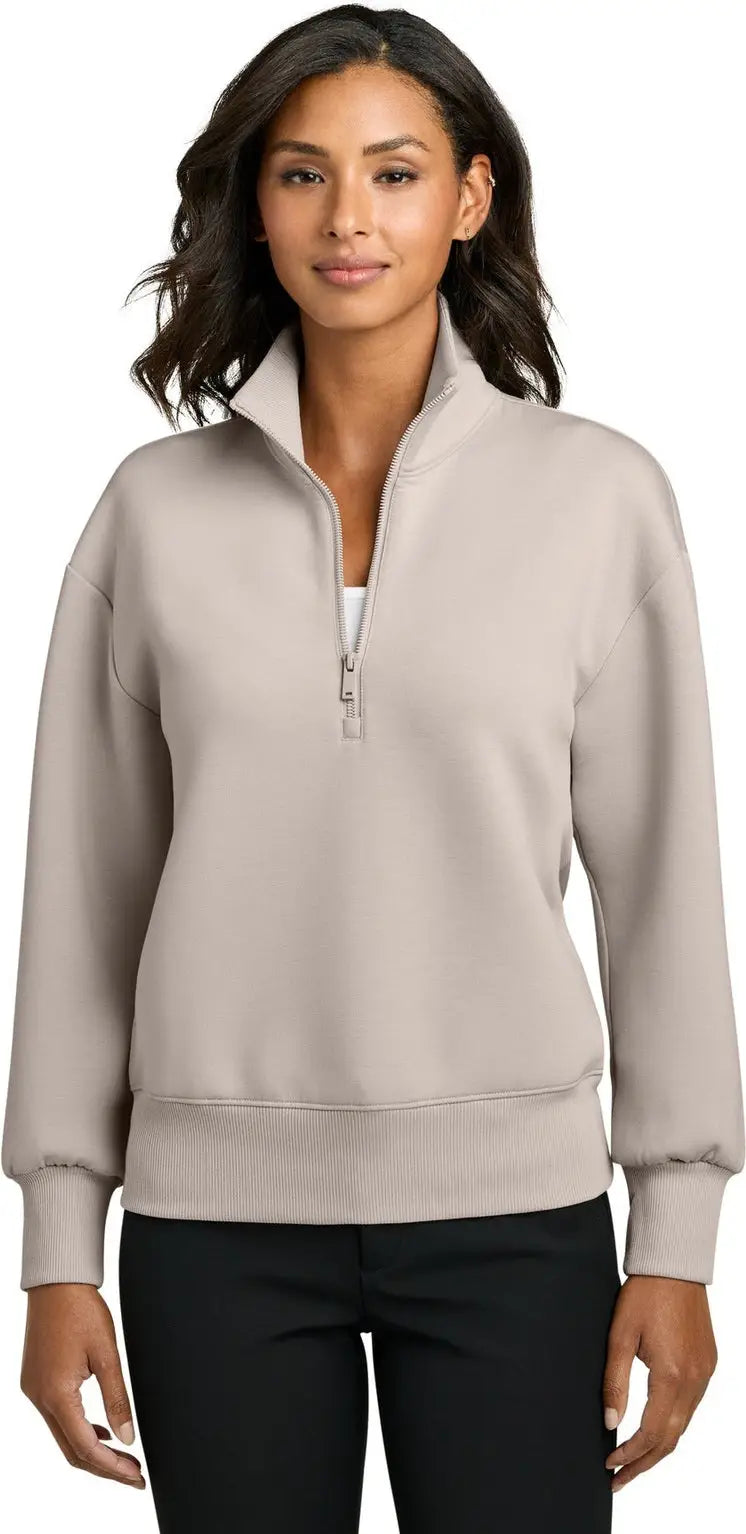 Mercer + mettle Mm3101 Women’s Soft Spacer 1/4-zip - Warm Quartz