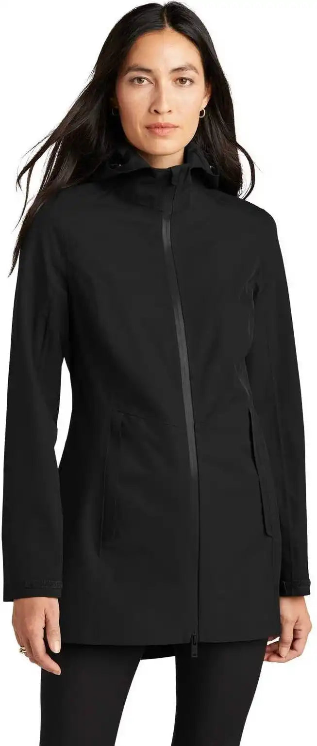 Mercer + mettle Mm7001 Women’s Waterproof Rain Shell - Deep Black - Ladies m
