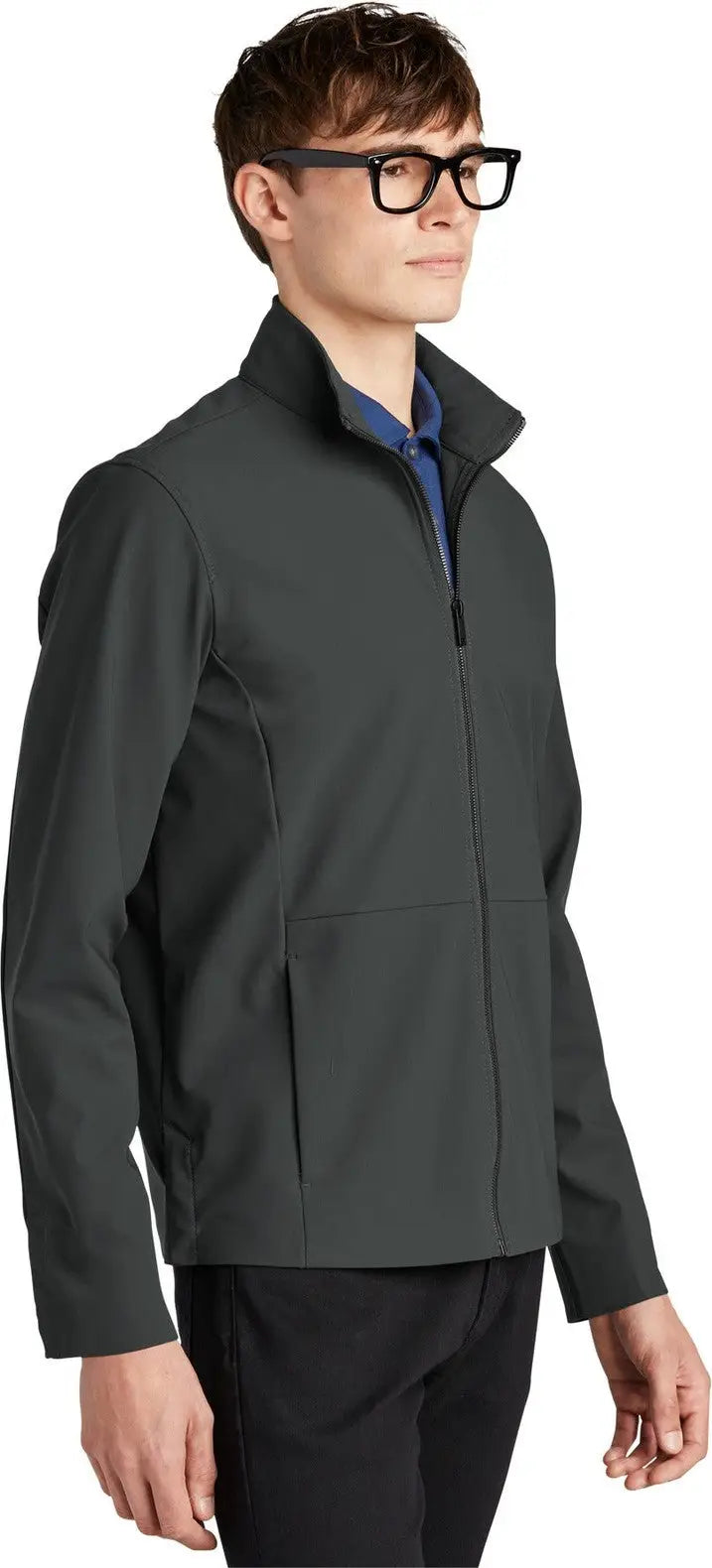 Mercer + mettle Mm7100 Faille Soft Shell - Anchor Gray