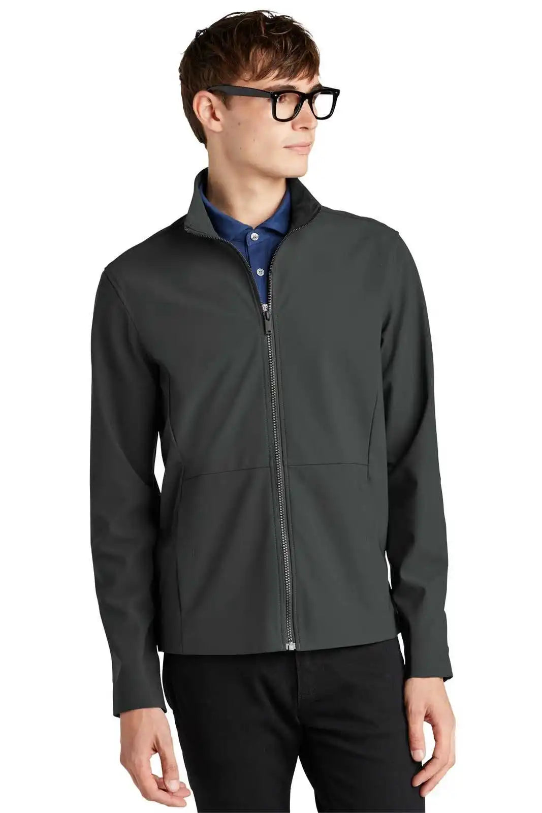 Mercer + mettle Mm7100 Faille Soft Shell - Anchor Grey - Dark Gray / Adult Xs
