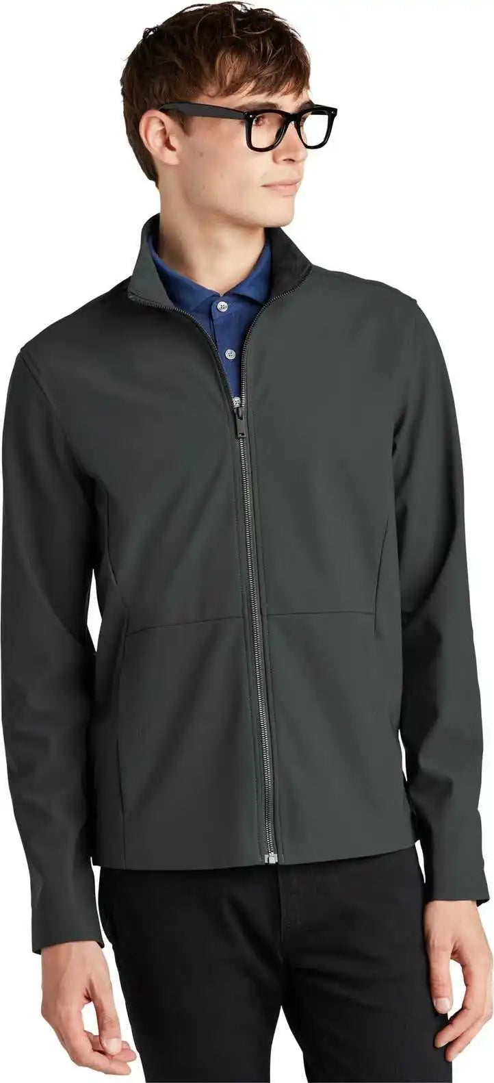 Mercer + mettle Mm7100 Faille Soft Shell - Anchor Grey