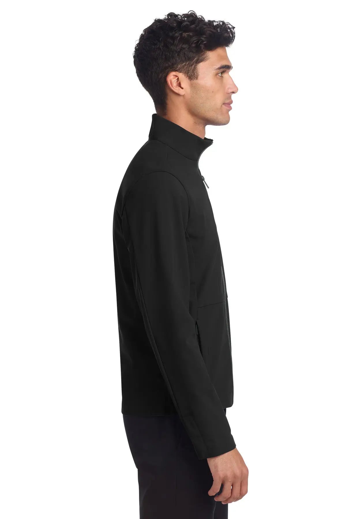 Mercer + mettle Mm7100 Faille Soft Shell - Deep Black