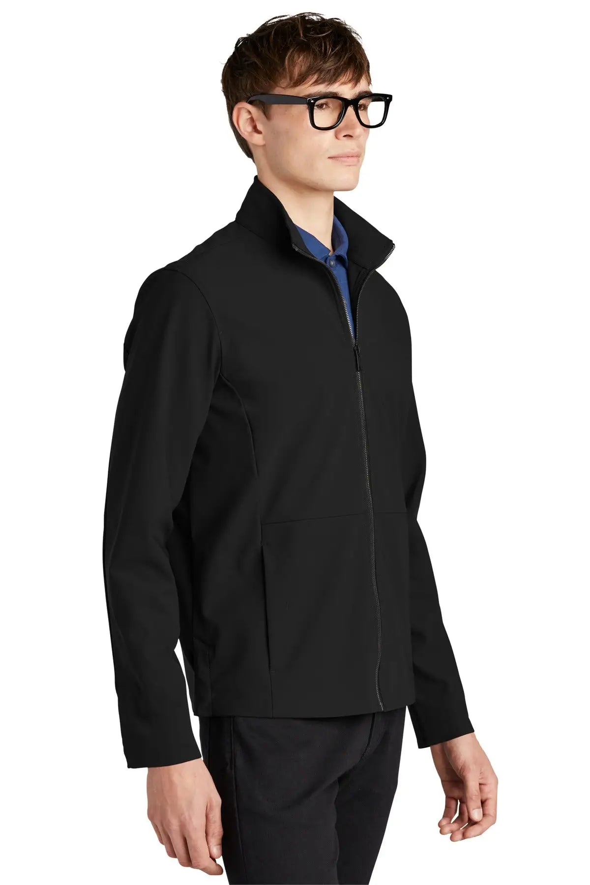 Mercer + mettle Mm7100 Faille Soft Shell - Deep Black