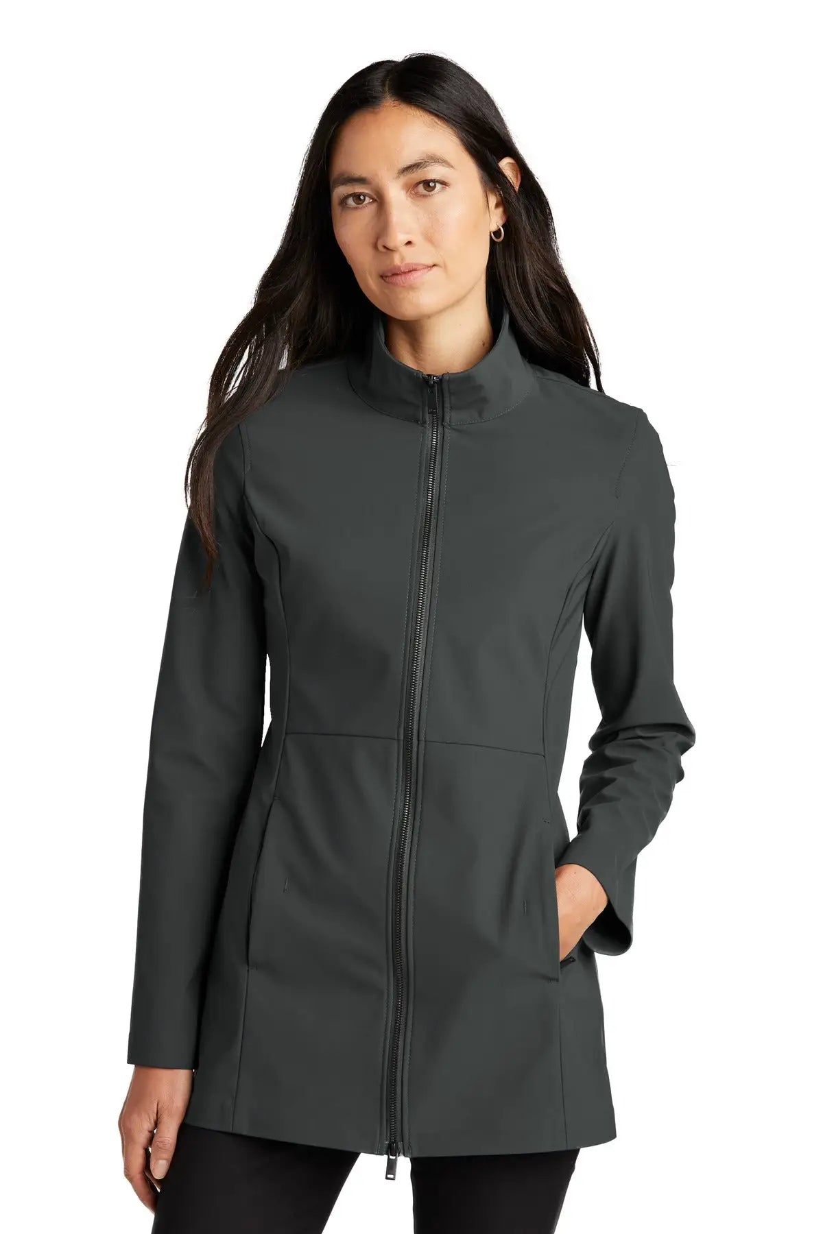 Mercer + mettle Mm7101 Women’s Faille Soft Shell - Anchor Gray - Ladies Xs