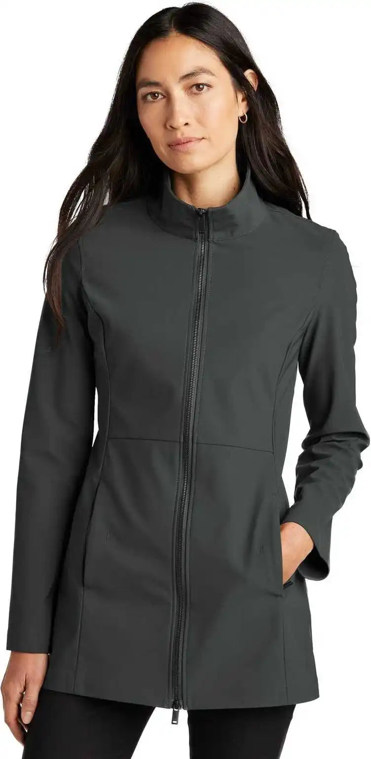 Mercer + mettle Mm7101 Women’s Faille Soft Shell - Anchor Grey - Dark Gray / Ladies s