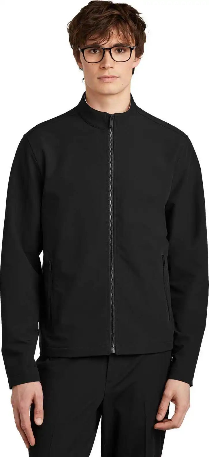Mercer + mettle Mm7102 Stretch Soft Shell Jacket - Deep Black